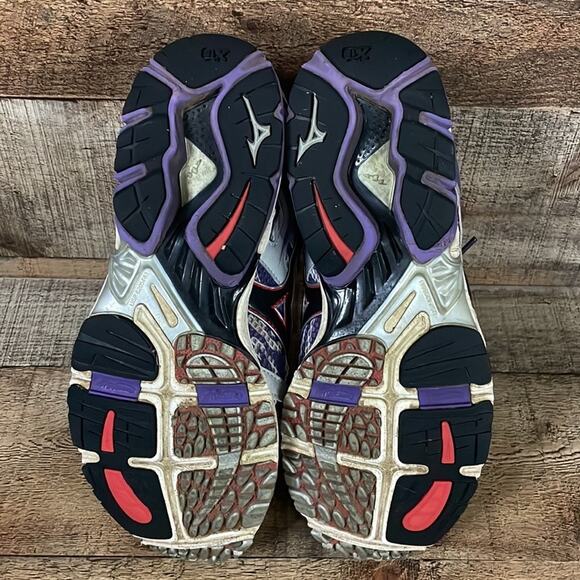 𝅺Mizuno Wave Elixir 7 Running Shoes White Anthracite Prism Violet Size 10.5 - Picture 9 of 12